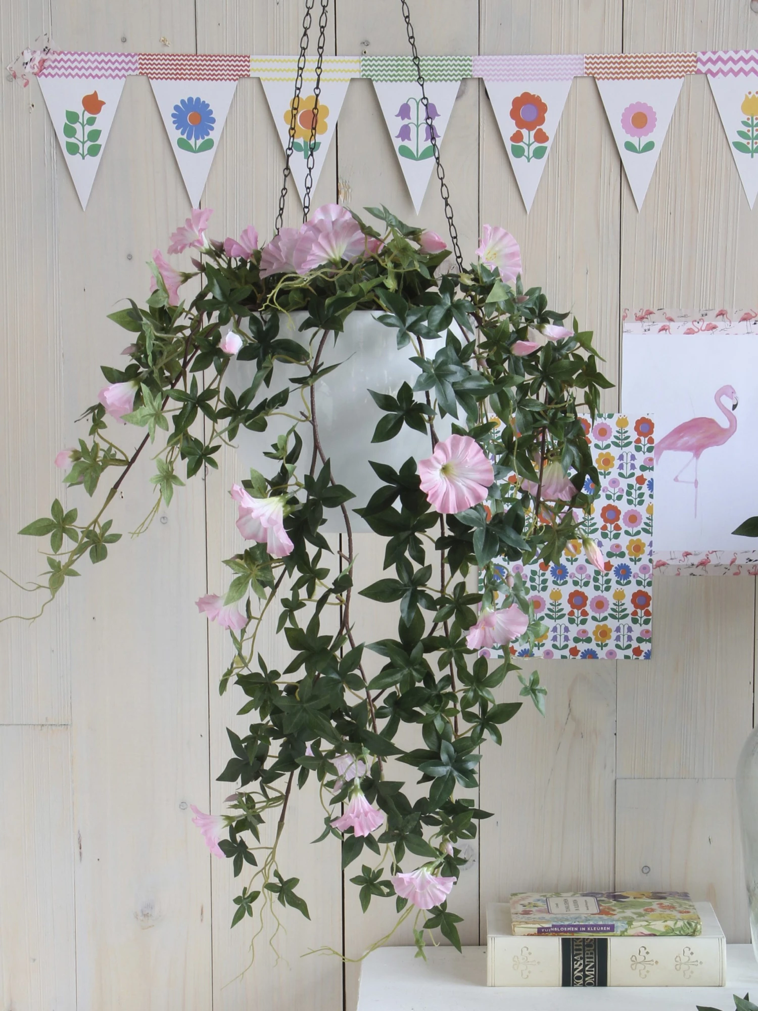 Mica Decorations Künstliche Hängepflanze Petunien - Pink 4 Mica Decorations Künstliche Hängepflanze Petunien - Pink – Bild 2