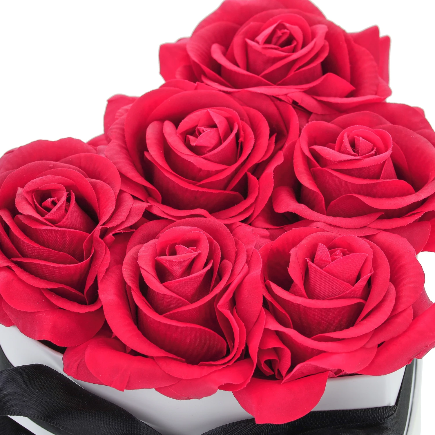 Relaxdays Weiße Rosenbox mit 6 Rosen 9 Relaxdays Weiße Rosenbox mit 6 Rosen – Bild 7