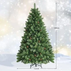 Costway 180cm Künstlicher Weihnachtsbaum -Günstiges Deko Geschäft 9cd99b53a7b64a47b252673104929655