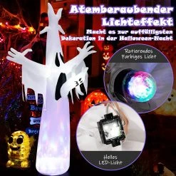 Costway Aufblasbarer Halloween-Geist -Günstiges Deko Geschäft 9d97e212072e43a9b251fc3327842c8f