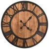 VidaXL Wanduhr Vintage Holz und Metall - vidaXL Wanduhr Vintage mit Quarzwerk Holz und Metall 60 cm XXL -Günstiges Deko Geschäft 9d99ba1447414c679c0a32163939d001