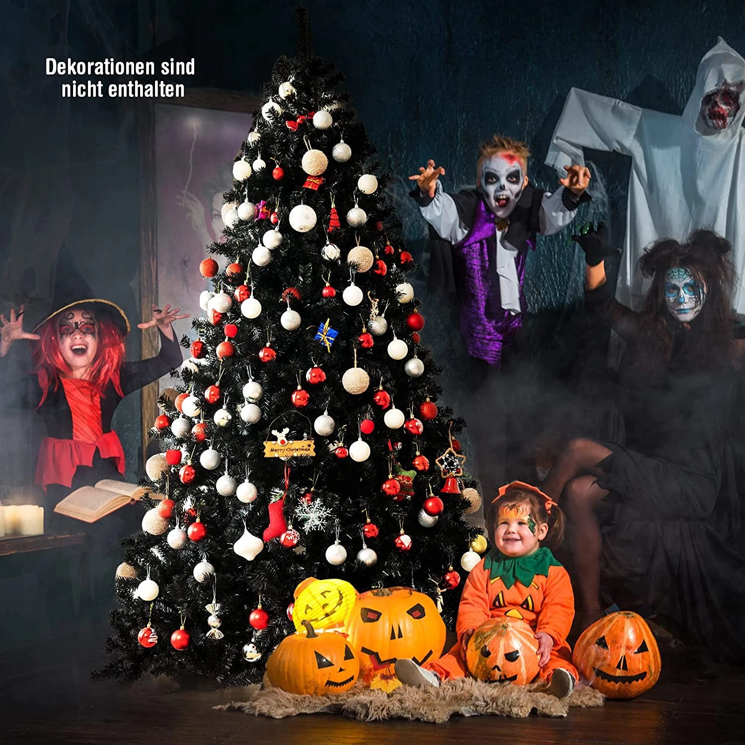 Costway 225cm Künstlicher Weihnachtsbaum 5 Costway 225cm Künstlicher Weihnachtsbaum – Bild 3