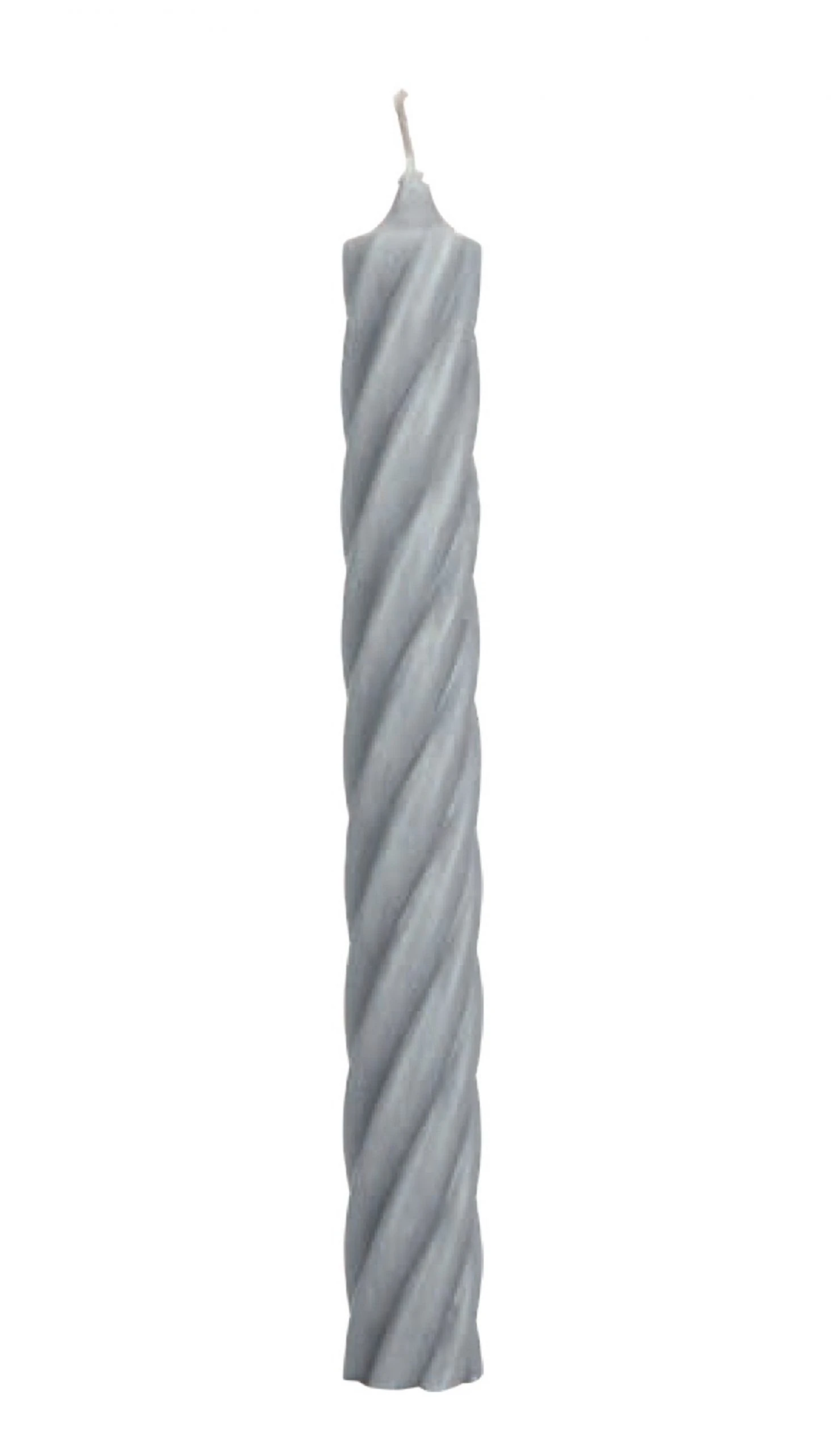 Flowforia Stabkerze Twist silber grau 350/28 3 Flowforia Stabkerze Twist silber grau 350/28