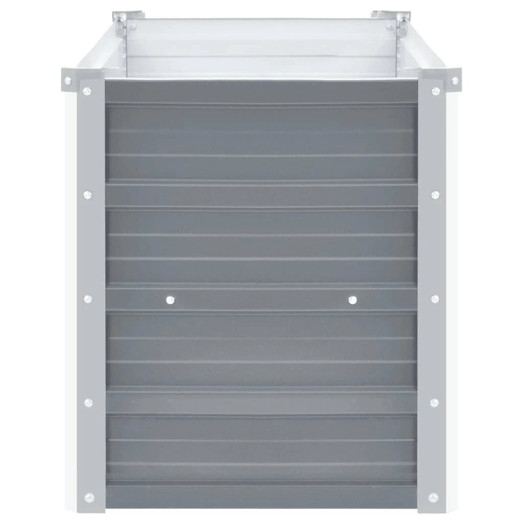 VidaXL Garten-Hochbeet Verzinkter Stahl Grau - vidaXL Garten-Hochbeet Verzinkter Stahl 160x40x45 cm Grau 6 VidaXL Garten-Hochbeet Verzinkter Stahl Grau - vidaXL Garten-Hochbeet Verzinkter Stahl 160x40x45 cm Grau – Bild 4