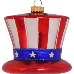 Krebs Glas Lauscha Amerikanischer Hut 7cm aus Glas