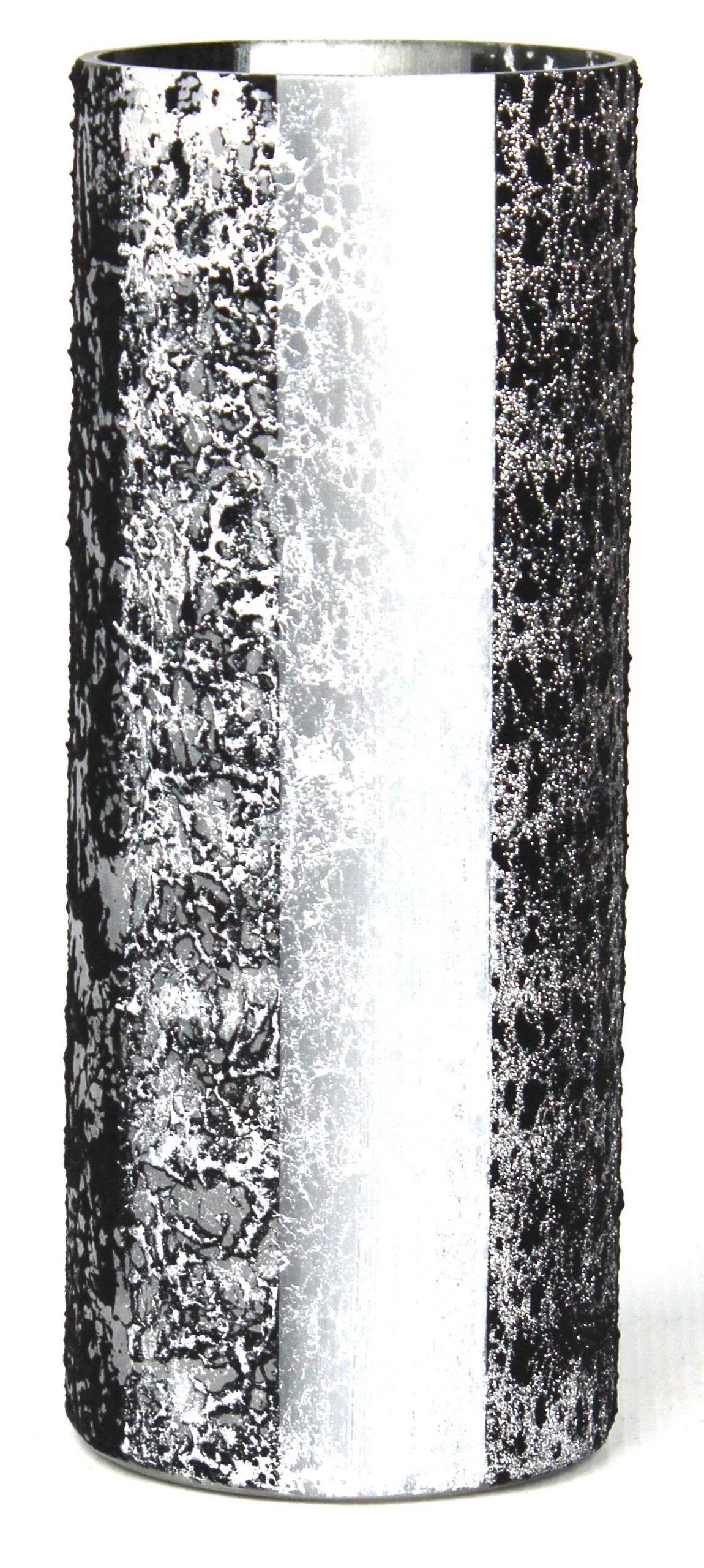 7ART Handbemalte Glasvase - Tischvase aus Glas 30 cm 4 7ART Handbemalte Glasvase - Tischvase aus Glas 30 cm – Bild 2