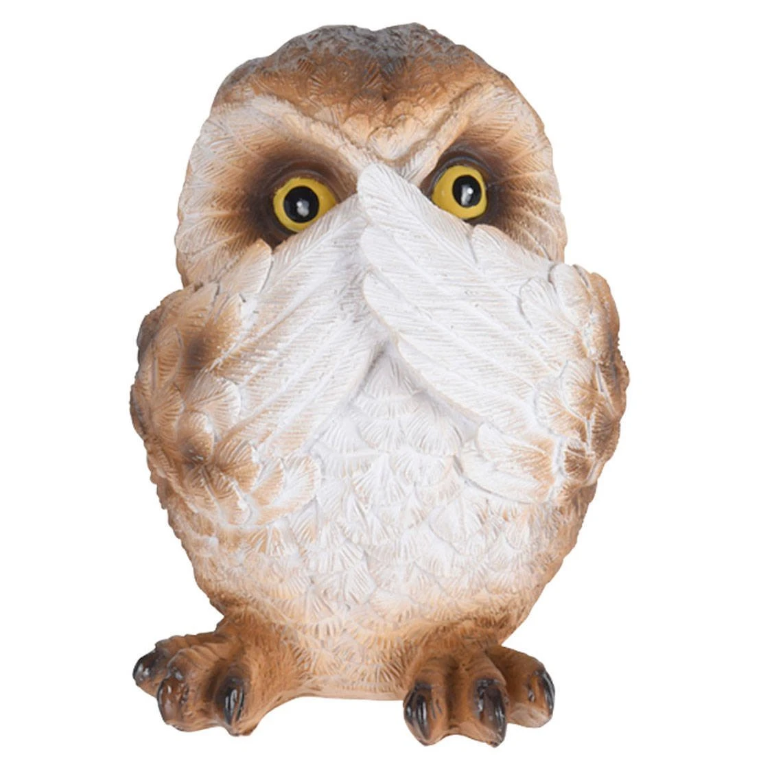 Home&Styling Collection Eulen-Figur NO HEAR, 14 cm, braun 3 Home&Styling Collection Eulen-Figur NO HEAR, 14 cm, braun