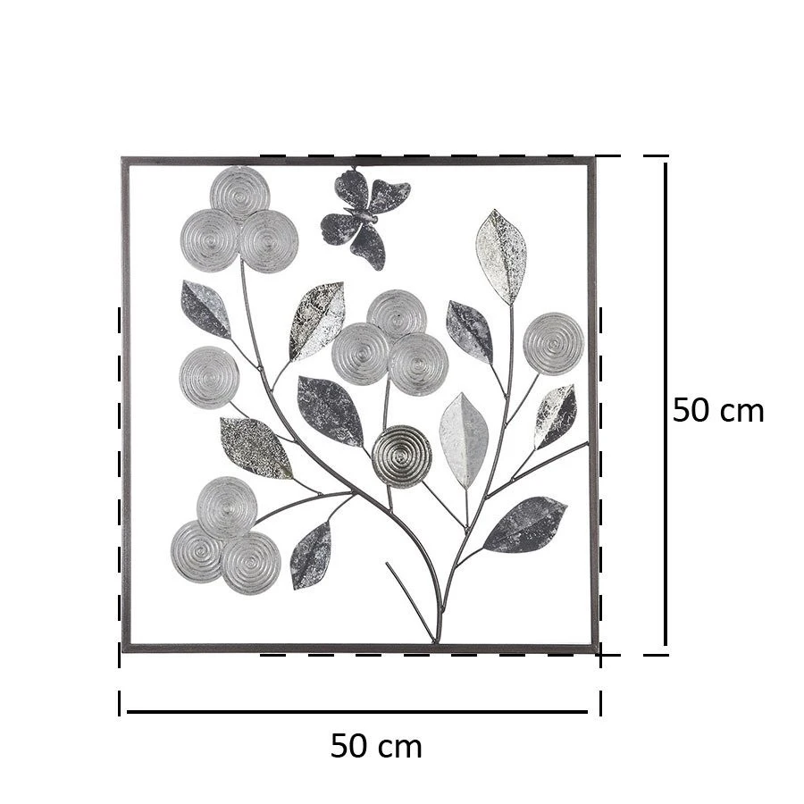 Atmosphera Créateur d'intérieur Metallbild mit Blumenmotiv 6 Atmosphera Créateur d'intérieur Metallbild mit Blumenmotiv – Bild 4