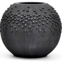 7ART Handbemalte Glasvase - Tischvase aus Glas 16 cm