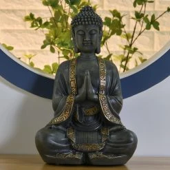 Zen'Arôme Große Statue Buddha Meditation -Günstiges Deko Geschäft a568170a5f224f0aafdb0fb84944f0a2