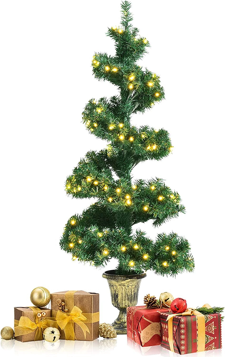 Costway 120cm LED Künstlicher Weihnachtsbaum 3 Costway 120cm LED Künstlicher Weihnachtsbaum