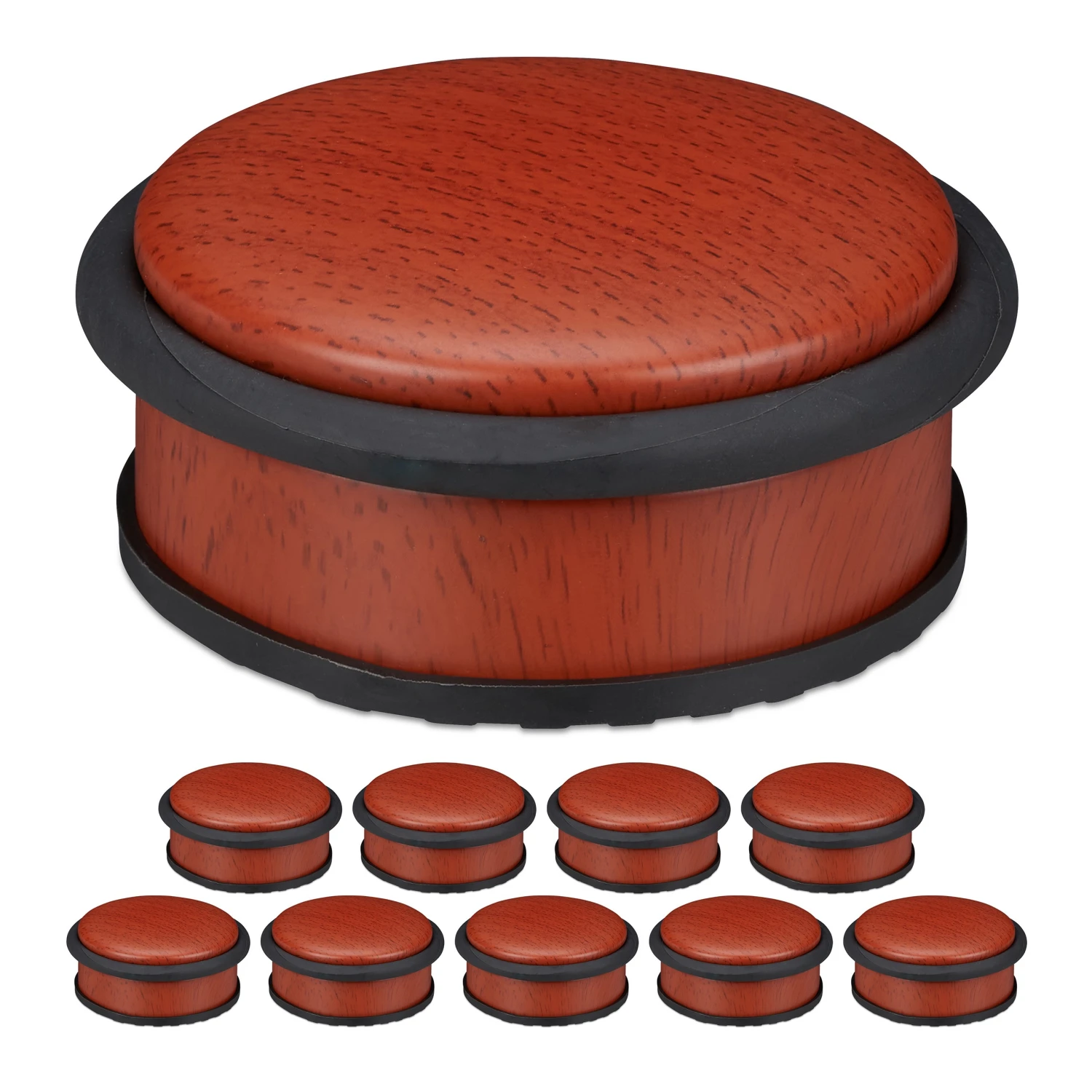 Relaxdays 10 x Türstopper Holzoptik 3 Relaxdays 10 x Türstopper Holzoptik