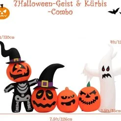 Costway Kürbisdekoration-Set Halloween -Günstiges Deko Geschäft a756e2283481465d8c3cff9d9a28196d