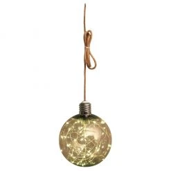 Luxform Lighting Seillampe - Luxform Lighting LED-Seillampe G170 Kugelform Rauchoptik Batterie