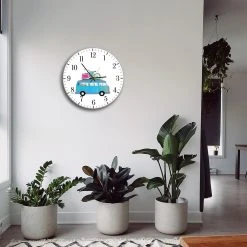 LegendArte Wanduhr - Ferien in Minivan -Günstiges Deko Geschäft aa63ad8ced1942f8a6f39f93f1c9592c