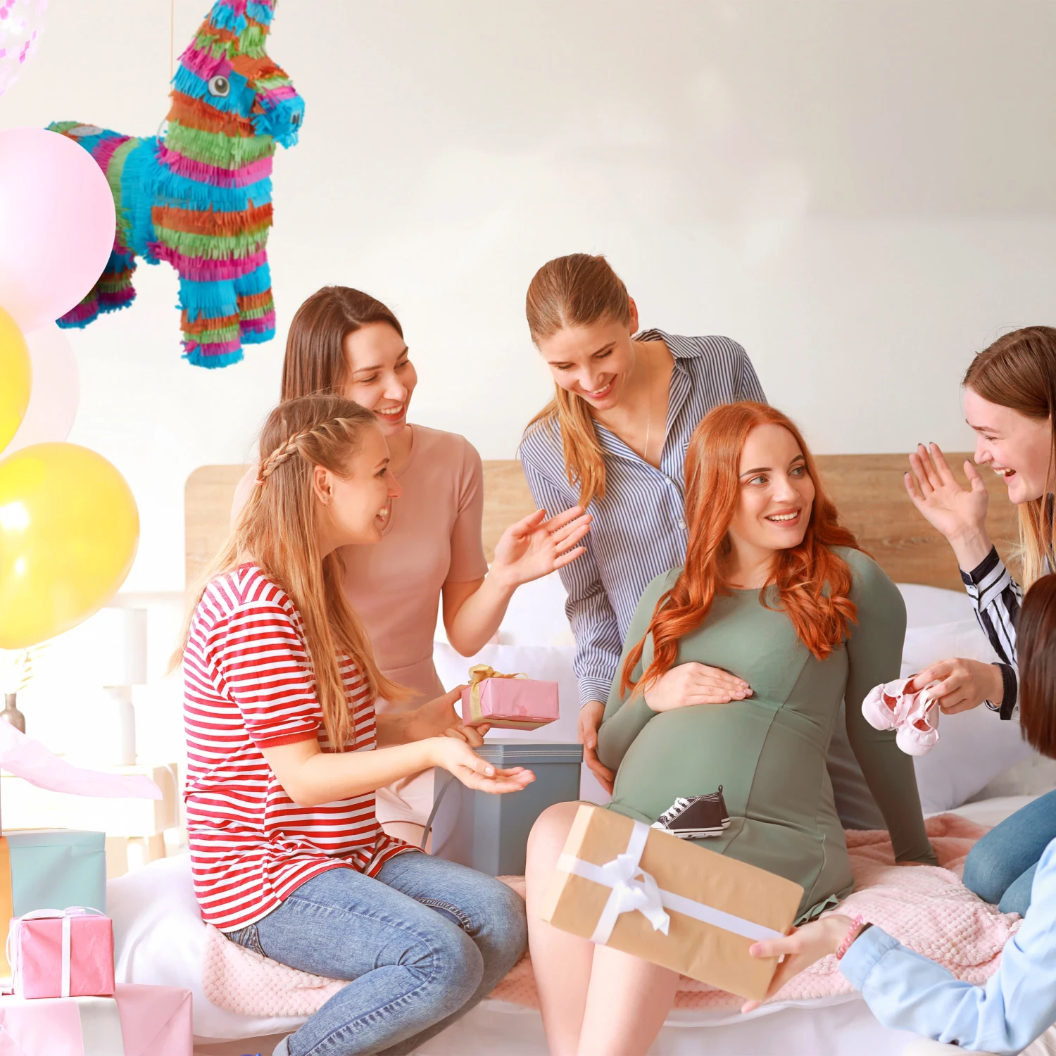 Relaxdays 2 x Pinata Esel bunt 5 Relaxdays 2 x Pinata Esel bunt – Bild 3