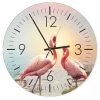 LegendArte Wanduhr - Rosa Flamingos -Günstiges Deko Geschäft ac037e2afe6f40d9b70e01125448661c