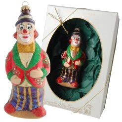 Krebs Glas Lauscha Zirkusclown 14cm aus Glas