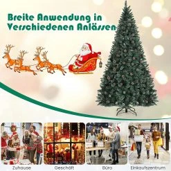Costway 225cm künstlicher Weihnachtsbaum -Günstiges Deko Geschäft ad25141550144af4bd6c43d57d1b3fc7