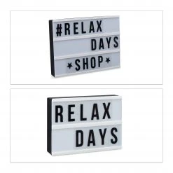 Relaxdays 2 x Light Box -Günstiges Deko Geschäft ad5be2c1464c4eaea94219c1789492e9