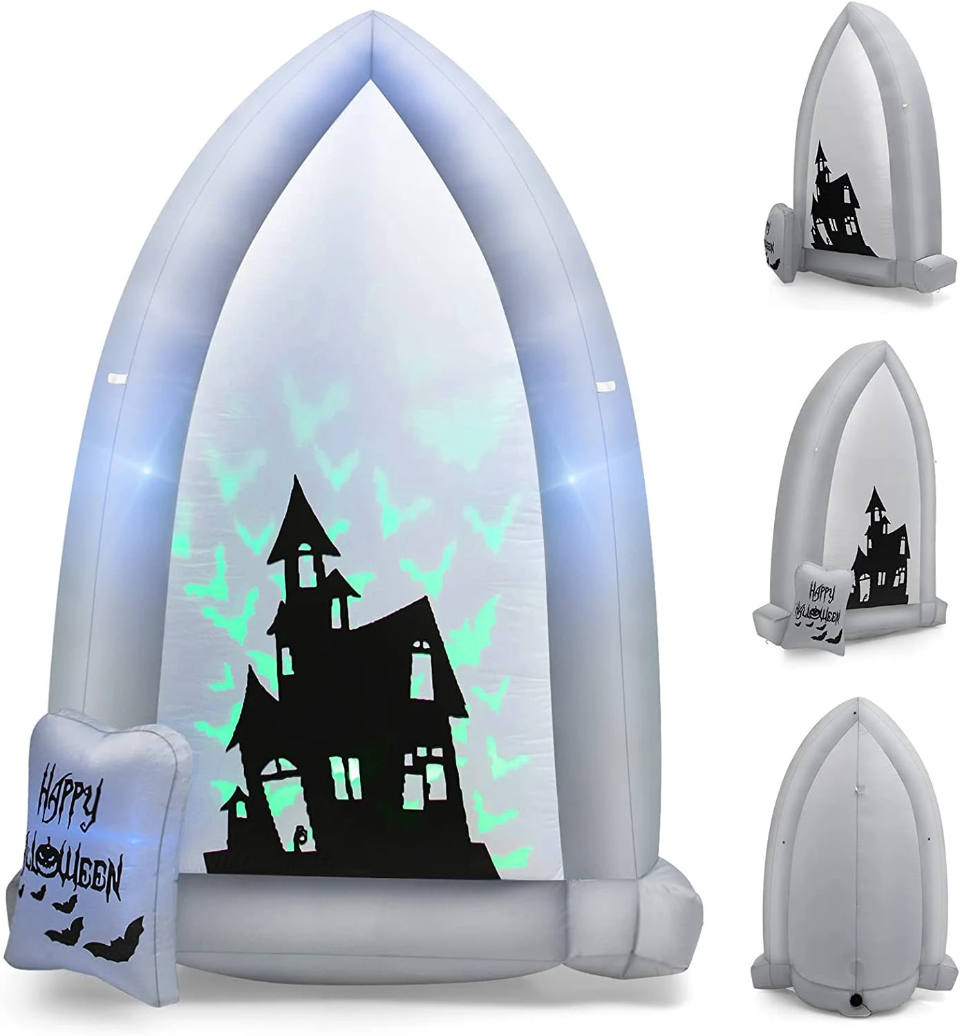 Costway Aufblasbarer Halloween-Grabstein 3 Costway Aufblasbarer Halloween-Grabstein