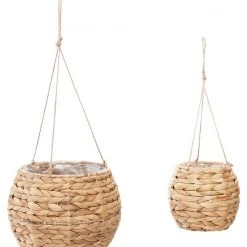 Atmosphera Créateur d'intérieur 2er-Set Topfblumen-Abdeckungen, Seegras