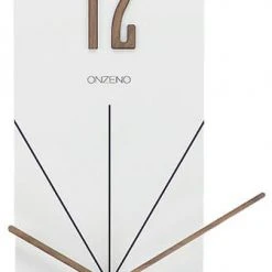 ONZENO Design Wanduhr THE WHITE PENDULUM.