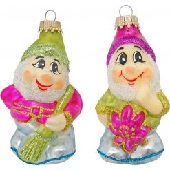 Krebs Glas Lauscha 6cm Weihnachtswichtel aus Glas