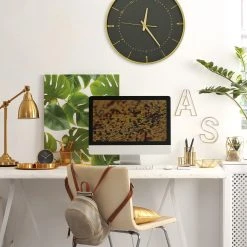 Relaxdays Wanduhr schwarz/gold 14 Relaxdays Wanduhr schwarz/gold -Günstiges Deko Geschäft b324eb47b37d4d74a6ef2c8aae8aeca9