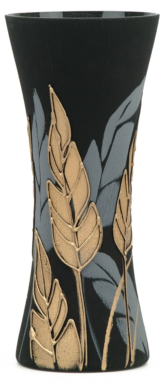 7ART Handbemalte Glasvase - Tischvase aus Glas 30 cm 3 7ART Handbemalte Glasvase - Tischvase aus Glas 30 cm