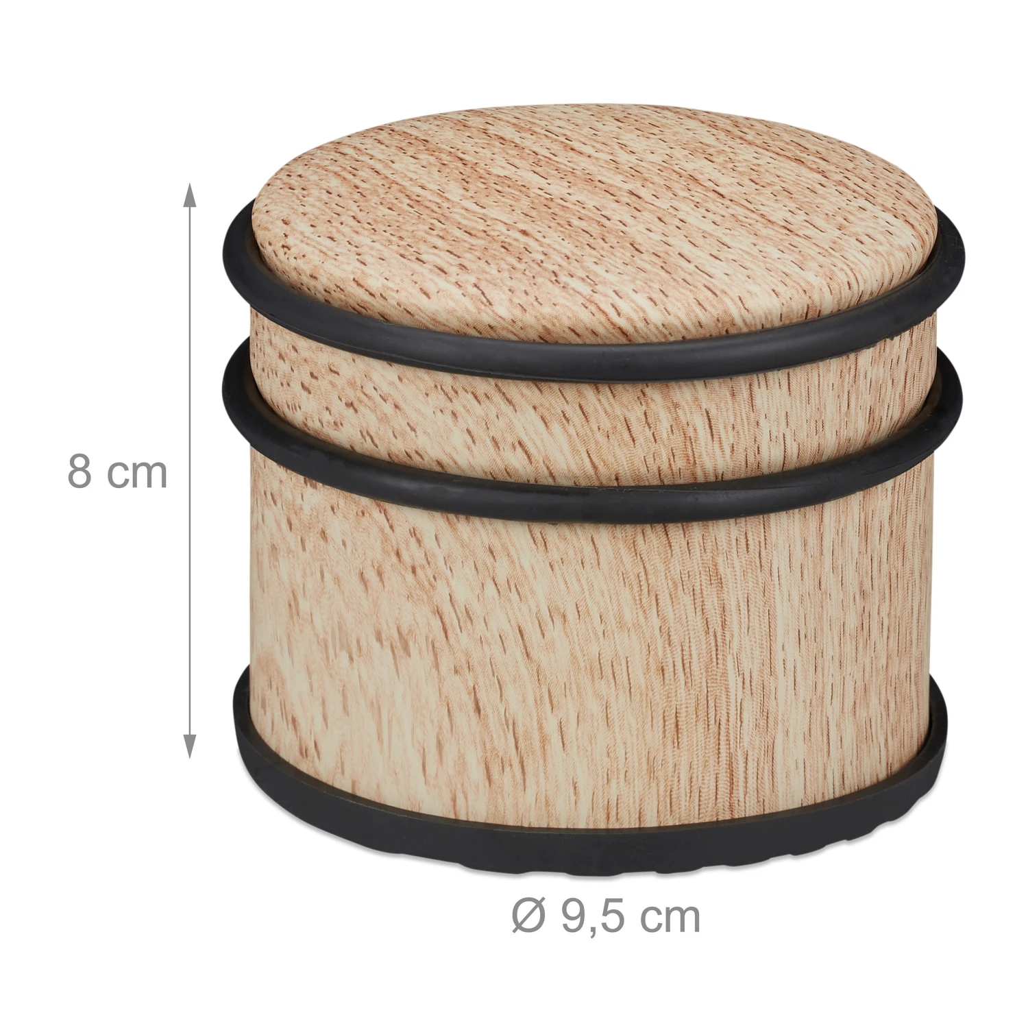 Relaxdays 2 x Türstopper Holzoptik hellbraun 10 Relaxdays 2 x Türstopper Holzoptik hellbraun – Bild 8
