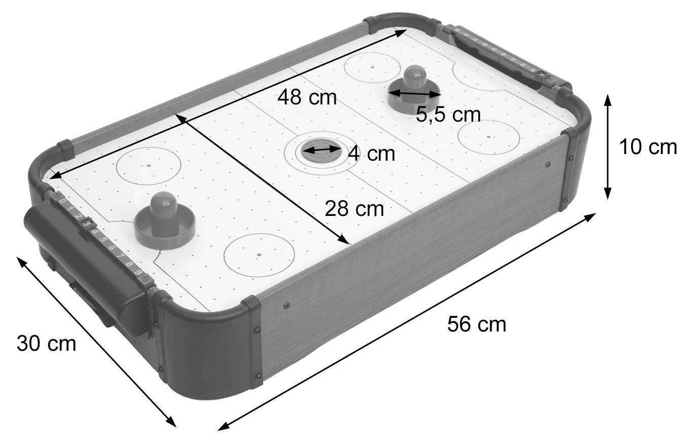 Mini Air Hockey HWC-J10 + Zubehör Holz - Standard 8 Mini Air Hockey HWC-J10 + Zubehör Holz - Standard – Bild 6