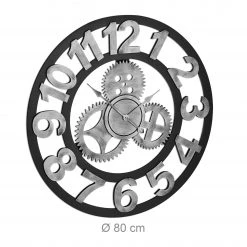 Relaxdays Wanduhr Zahnrad 80 cm -Günstiges Deko Geschäft b4aeed2e89694aaa9f24a412fee659e6
