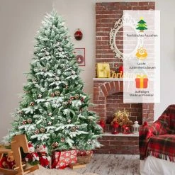Costway 195cm Künstlicher Weihnachtsbaum 11 Costway 195cm Künstlicher Weihnachtsbaum -Günstiges Deko Geschäft b5c12aabb77542d8bbbbb5de648ee523