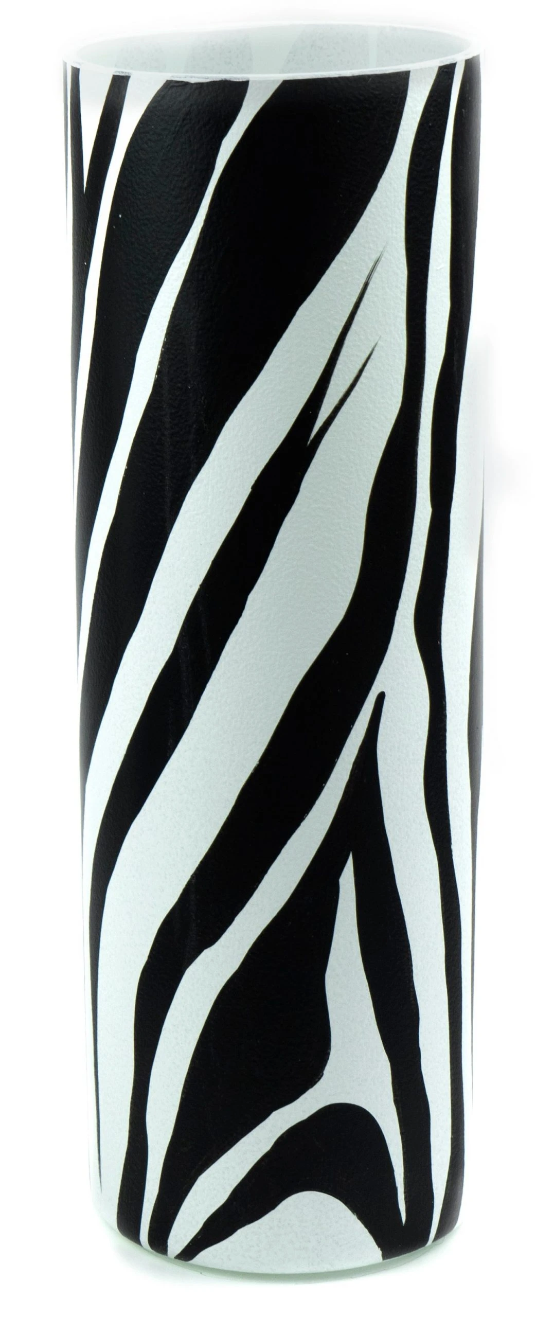 7ART Handbemalte Glasvase - Tischvase aus Glas 30 cm 4 7ART Handbemalte Glasvase - Tischvase aus Glas 30 cm – Bild 2