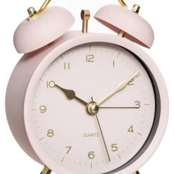 Atmosphera Créateur d'intérieur Wecker mit goldenen Uhrzeigern, hellblau