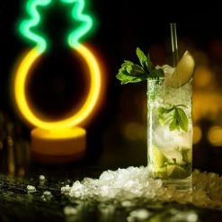 Relaxdays 1 x LED Neonlicht Ananas - Gelb - Grün - 17 x 30 cm -Günstiges Deko Geschäft b761cbb7b2ba445e80dd76531644dd27 1