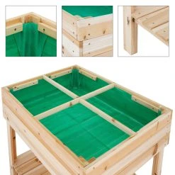 ECD Germany Hochbeet mit Ablage 80x60x80 cm Natur 10 ECD Germany Hochbeet mit Ablage 80x60x80 cm Natur -Günstiges Deko Geschäft b8d0b1470ce04a71abacfceea4326862