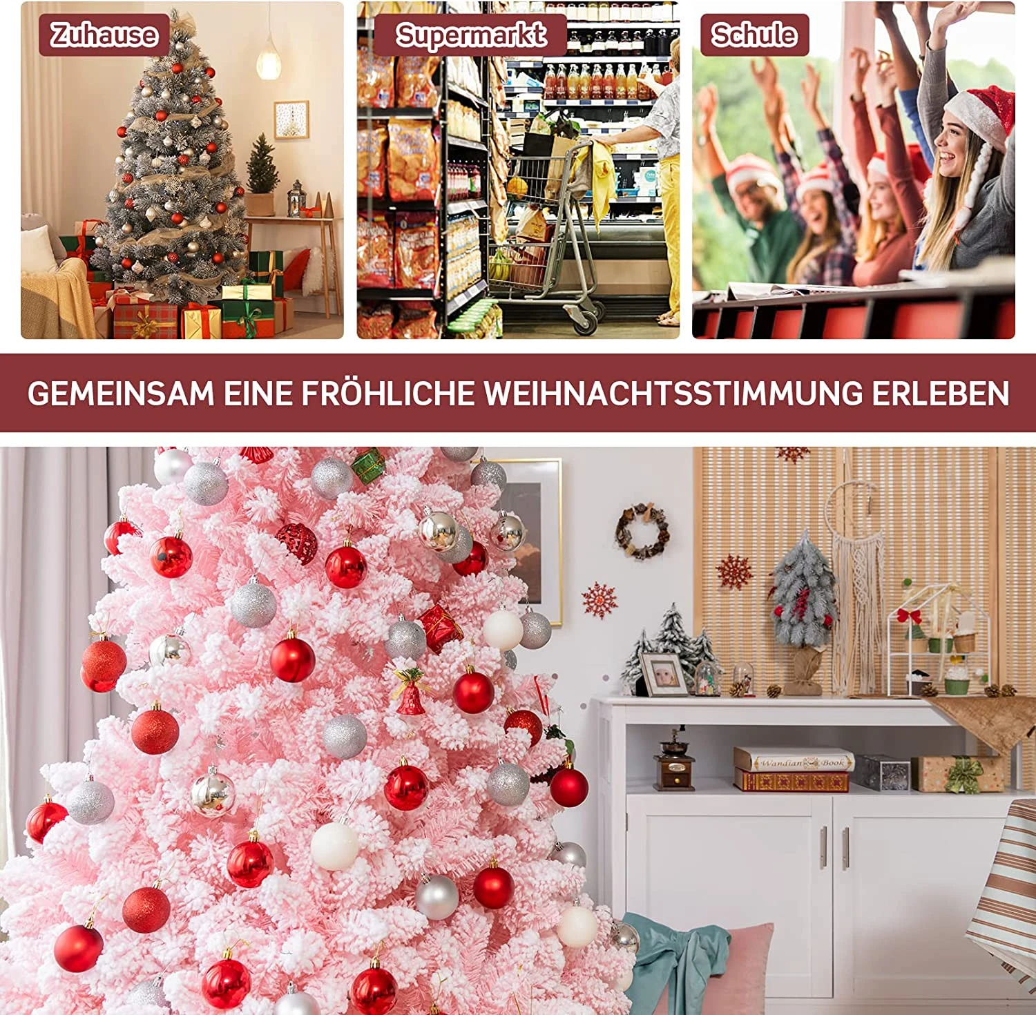 Costway 150cm Künstlicher Weihnachtsbaum 7 Costway 150cm Künstlicher Weihnachtsbaum – Bild 5