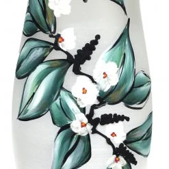 7ART Handbemalte Glasvase - Tischvase aus Glas 30 cm