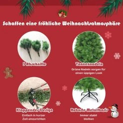 Costway 180cm Künstlicher Weihnachtsbaum -Günstiges Deko Geschäft ba0a96450be04d5b920e55b7fdef2946