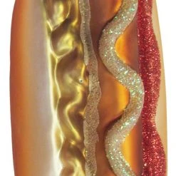 Krebs Glas Lauscha Hot Dog Glasornament 13cm