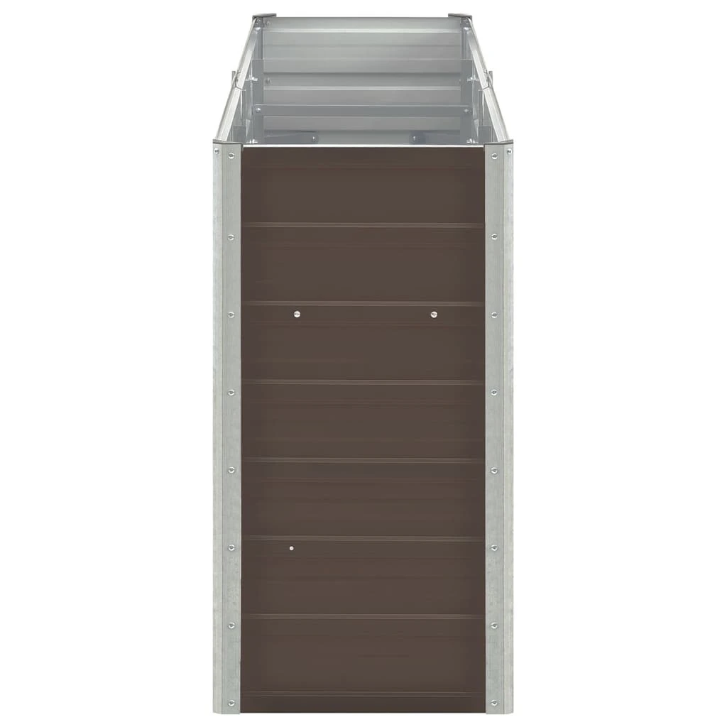 VidaXL Garten-Hochbeet Braun Verzinkter Stahl - vidaXL Garten-Hochbeet Verzinkter Stahl 240×40×77 cm Braun 5 VidaXL Garten-Hochbeet Braun Verzinkter Stahl - vidaXL Garten-Hochbeet Verzinkter Stahl 240×40×77 cm Braun – Bild 3