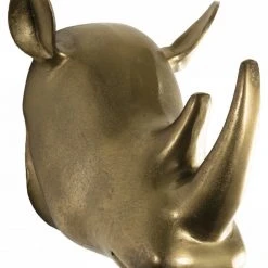 Macabane Dekoration Skulptur Rhinozeros Alu