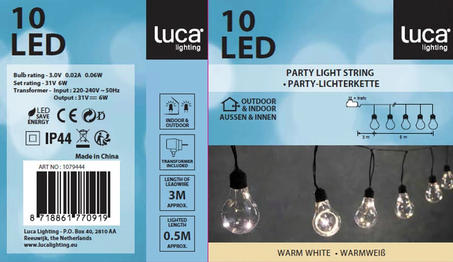 Luca Lighting LED Party-Lichterkette 7 Luca Lighting LED Party-Lichterkette – Bild 5