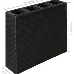 VidaXL Garten-Hochbeet mit 4 Töpfen 2 Stk. - vidaXL Garten-Hochbeet mit 4 Töpfen 2 Stk. Poly Rattan Schwarz 15 VidaXL Garten-Hochbeet mit 4 Töpfen 2 Stk. - vidaXL Garten-Hochbeet mit 4 Töpfen 2 Stk. Poly Rattan Schwarz -Günstiges Deko Geschäft be003ca1344e4fbbafda7f3d9b3c80c7.cropped 111 24 845 1000.processed