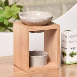 Zen'Arôme Duftbrenner Keramik und Bambus- Yona -Günstiges Deko Geschäft be21061618114936a1b3b8053b733802