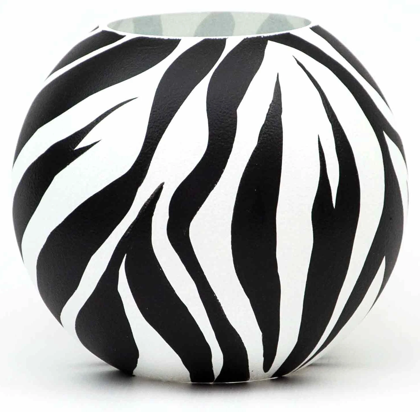 7ART Handbemalte Glasvase - Tischvase aus Glas 16 cm 3 7ART Handbemalte Glasvase - Tischvase aus Glas 16 cm