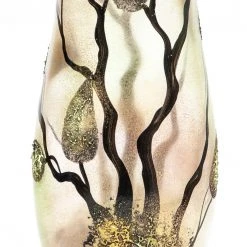 7ART Handbemalte Glasvase - Tischvase aus Glas 30 cm