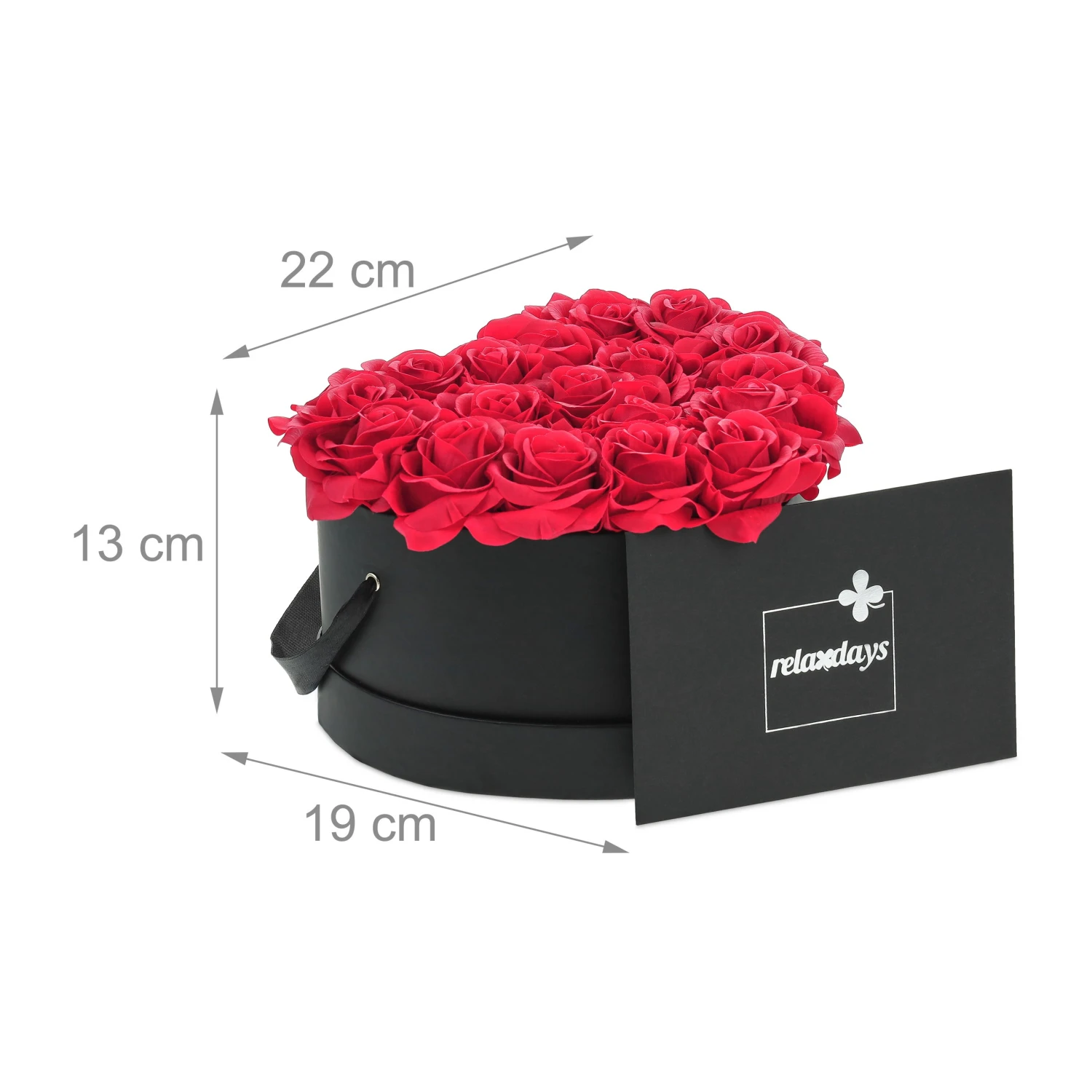 Relaxdays Schwarze Rosenbox mit 18 Rosen 11 Relaxdays Schwarze Rosenbox mit 18 Rosen – Bild 9